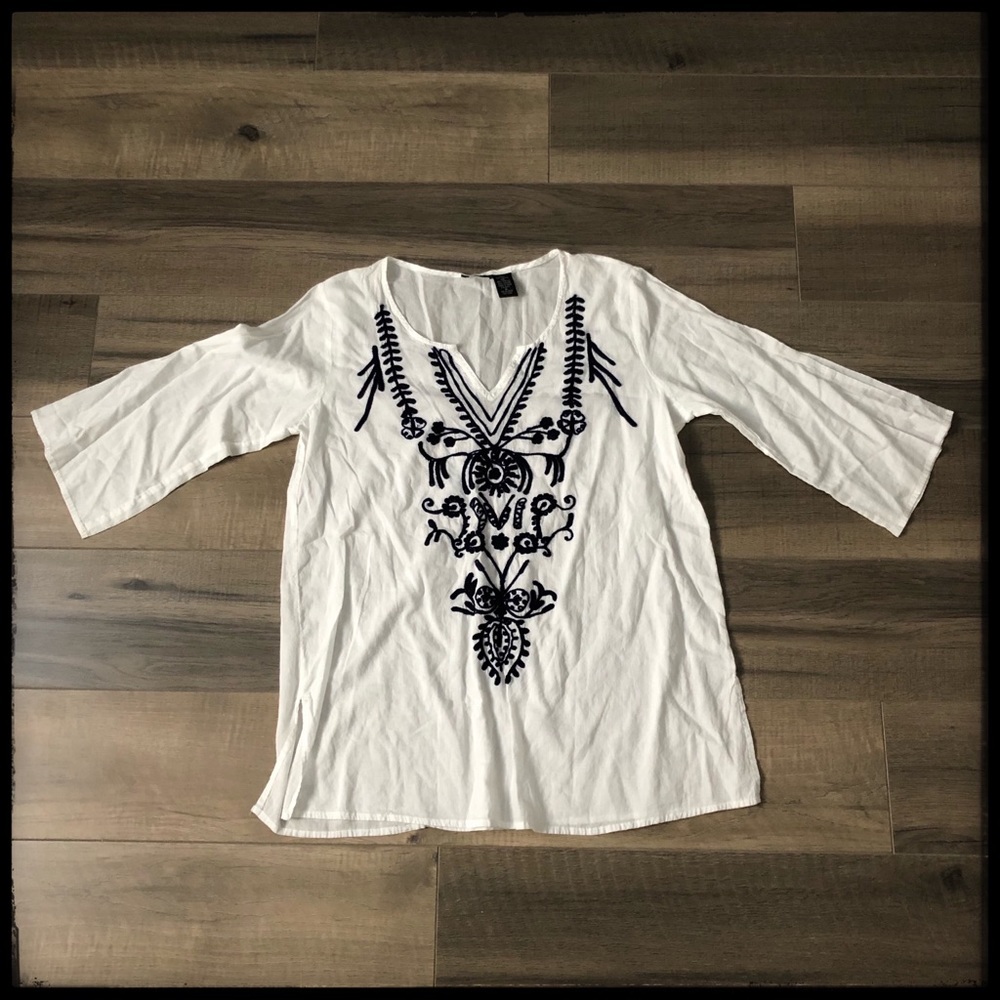 Beautiful Boho Dalin Tunic with Embroidered Detail
